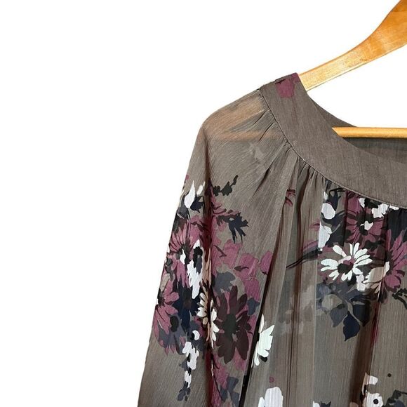 RW&CO. floral‎ sheer blouse. Size small - Picture 2 of 7